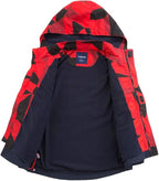 LAUSONS Kids Fleece Lined Raincoat Camo Waterproof Jackets - Boys Jacket - British D'sire