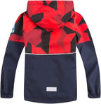 LAUSONS Kids Fleece Lined Raincoat Camo Waterproof Jackets - Boys Jacket - British D'sire