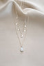 Layered Moon and Star Moonstone Necklace - Necklaces - British D'sire