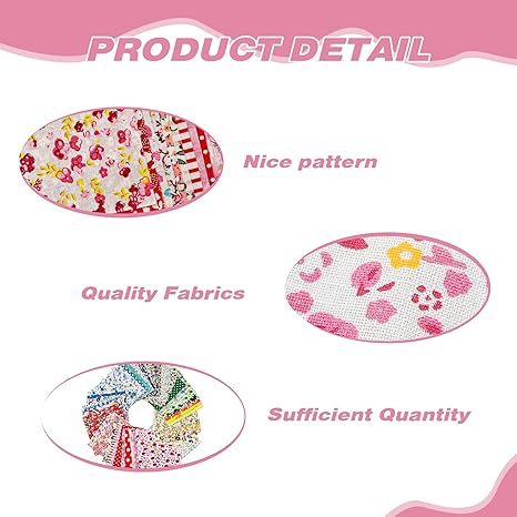 Lazio 50 Precut Cotton Fabric Squares – 10 x 10 cm Floral Patchwork Bundles | Soft Cotton Material for Sewing, Quilting, DIY Crafts & Textile Painting | Ideal for Beginners and Professionals Creating Artistic Projects Secondary image