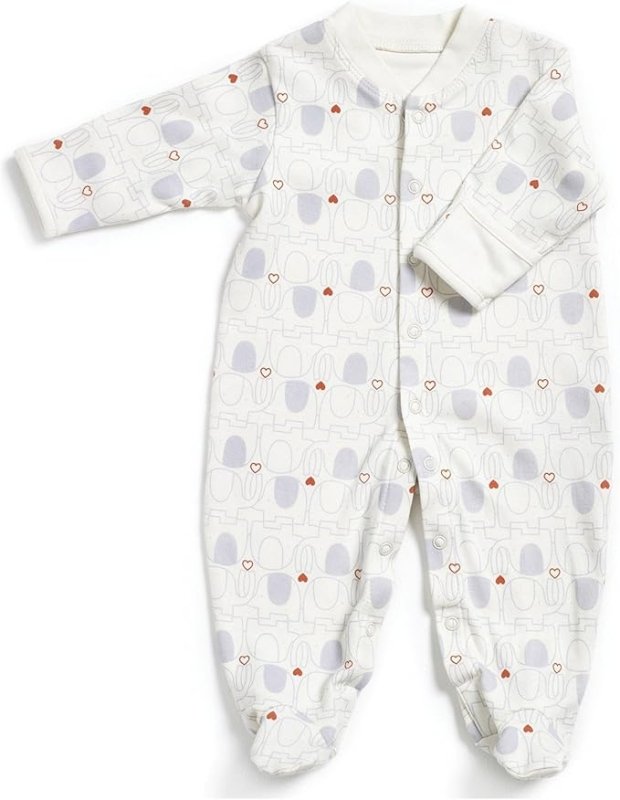 Lazio KATIES PLAYPEN / BABY BEST BUYS Natures Purest Organic Cotton Footless Sleepsuit – Cream | GOTS - Certified, 100% Organic Cotton for Sensitive Baby Skin | Lightweight, Breathable & Eco - Friendly Babywear - Baby & Toddler Dresses - British D'sire