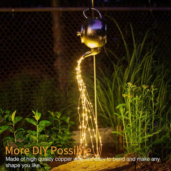 Lazio Kolpop Battery Operated Fairy Lights – 4 Pack, 5m Warm White 50 LED Copper Wire String Lights | Twinkle Lights for Bedroom, Wedding, Party & DIY Indoor Decorations | Energy - Efficient Christmas Tree Lights - Christmas String Lights - British D'sire