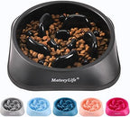 Lazio MateeyLife Slow Feeder Dog Bowl – Anti - Choking Puzzle Bowl for Small/Medium Dogs | 2 - Cup Capacity, 7.8 - Inch Black Interactive Bowl to Slow Down Eating | Promotes Healthy Digestion & Engaging Mealtime - Pet Bowl - British D'sire