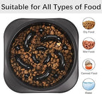 Lazio MateeyLife Slow Feeder Dog Bowl – Anti - Choking Puzzle Bowl for Small/Medium Dogs | 2 - Cup Capacity, 7.8 - Inch Black Interactive Bowl to Slow Down Eating | Promotes Healthy Digestion & Engaging Mealtime - Pet Bowl - British D'sire