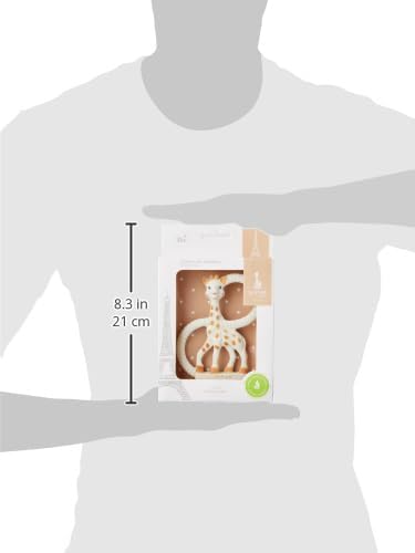 Lazio Sophie la girafe Baby Teething Ring – 100% Natural Rubber, Phthalate - Free | Lightweight Easy - to - Grip Teether for Newborn Babies | Safe, Soothing, and Eco - Friendly Design for Comfort and Development - Baby Teething Ring - British D'sire Main image