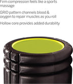 Lazio TriggerPoint Grid Foam Roller – Standard Density & Multi - Density Exterior with Rigid Core | 13" x 5.5", Lightweight & Durable for Athletes & Therapists | Includes Online Videos for Muscle Recovery & Tension Relief - Foam Rollers - British D'sire