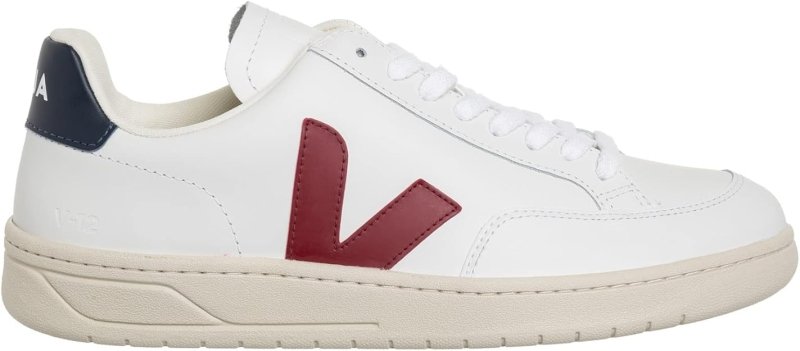Lazio Veja Men V - 12 Sneakers | Extra White - Sable | Eco - Friendly and Stylish Footwear for Men | Made with Sustainable Materials Including Organic Cotton and Recycled Polyester | Durable and Comfortable Design for Everyday Wear - Sneakers - British D'sire
