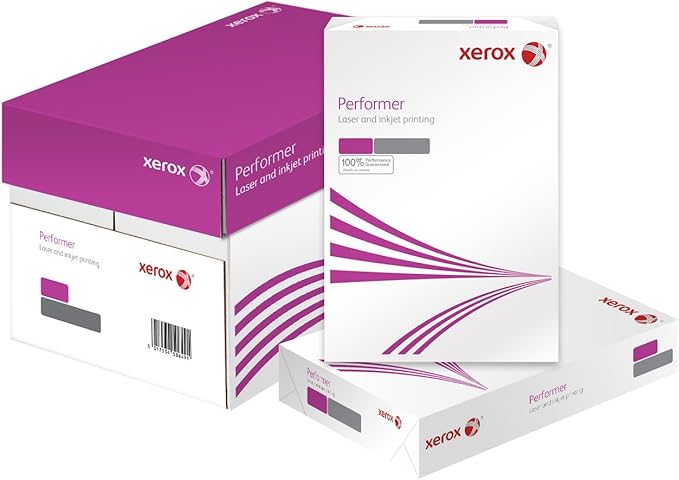 Lazio Xerox Performer A4 Multifunction Paper – 80gsm, 2500 Sheets (1 Carton, 5 Reams) | High-Quality Versatile Printing Paper for Home, Office & School Use | Smooth Finish for Inkjet, Laser & Copier Machines Secondary image