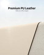 Lazio YSAGi Leather Desk Mat – 60 x 35 cm Non - Slip PU Leather Desk Pad | Waterproof Table Protector & Writing Pad for Office & Home | Large Mouse Mat in Beige | Durable & Stylish Design for Professionals & Students - Stationery & Office Supplies - British D'sire