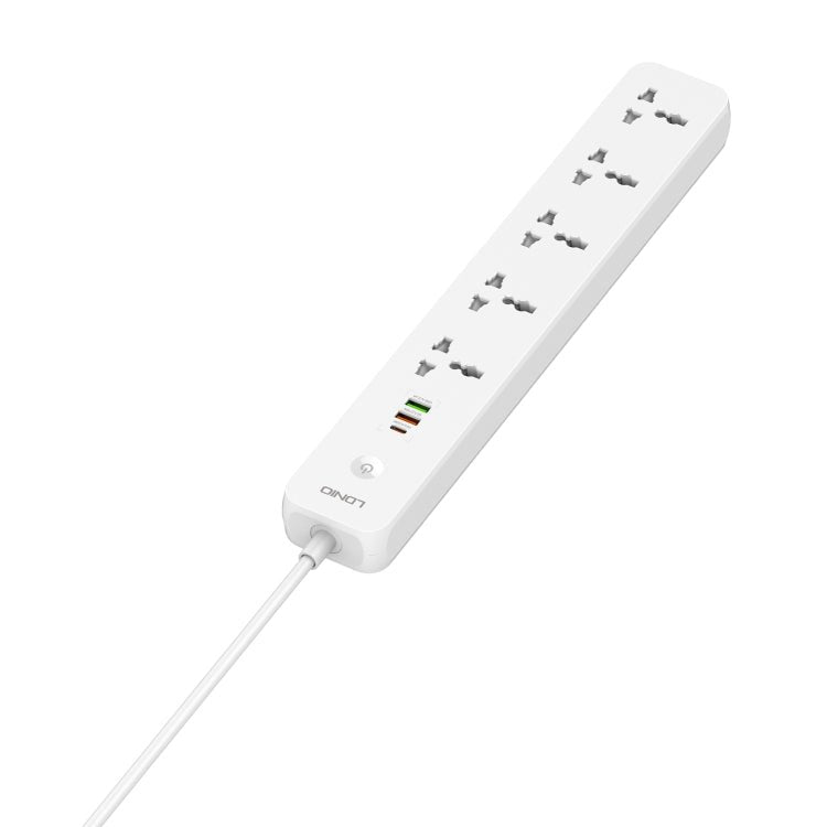 LDNIO SC5319 5 - position Travel Home Office Socket with 38W USB Ports, Cable Length: 2m(EU Plug) - British D'sire