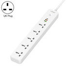 LDNIO SC5319 5 - position Travel Home Office Socket with 38W USB Ports, Cable Length: 2m(UK Plug) - British D'sire