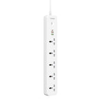 LDNIO SC5319 5 - position Travel Home Office Socket with 38W USB Ports, Cable Length: 2m(UK Plug) - British D'sire