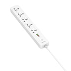 LDNIO SC5319 5 - position Travel Home Office Socket with 38W USB Ports, Cable Length: 2m(UK Plug) - British D'sire
