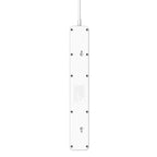 LDNIO SC5319 5 - position Travel Home Office Socket with 38W USB Ports, Cable Length: 2m(UK Plug) - British D'sire