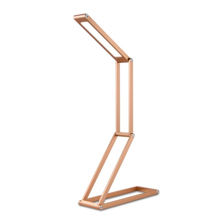 LED Desk Lamp 3W Folding Adjust USB Charging Eye Protection Table Lamp(Gold) Secondary image