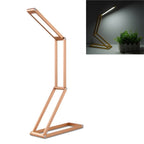 LED Desk Lamp 3W Folding Adjust USB Charging Eye Protection Table Lamp(Gold) - British D'sire