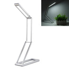 LED Desk Lamp 3W Folding Adjust USB Charging Eye Protection Table Lamp(Silver) - British D'sire