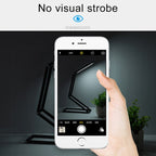 LED Desk Lamp 3W Folding Adjust USB Charging Eye Protection Table Lamp(Silver) - British D'sire