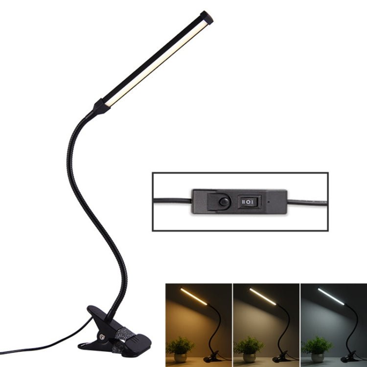 LED Desk Lamp 8W Folding Adjustable Eye Protection Table Lamp, USB Plug - in Version(Black) - British D'sire Main image