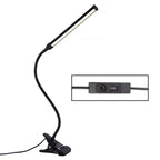 LED Desk Lamp 8W Folding Adjustable Eye Protection Table Lamp, USB Plug - in Version(Black) - British D'sire