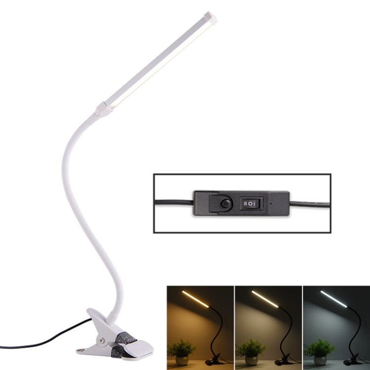 LED Desk Lamp 8W Folding Adjustable Eye Protection Table Lamp, USB Plug - in Version(White) - British D'sire Main image