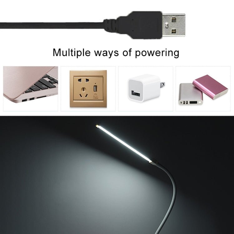 LED Desk Lamp 8W Folding Adjustable USB Charging Eye Protection Table Lamp, USB Charge Version(Black) - British D'sire