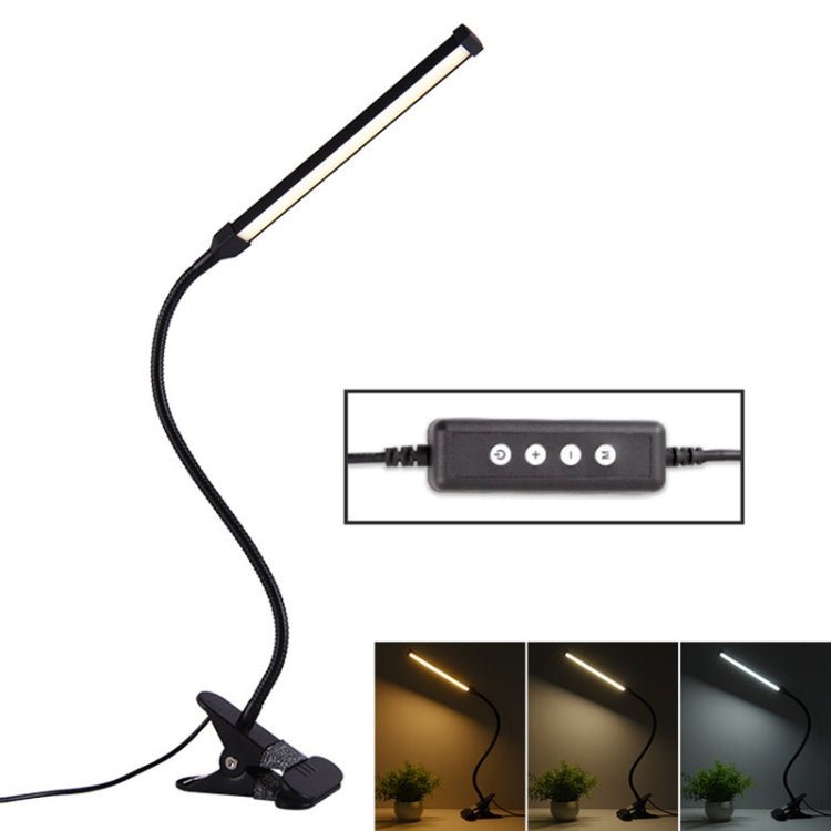 LED Desk Lamp 8W Folding Adjustable USB Charging Eye Protection Table Lamp, USB Charge Version(Black) - British D'sire Main image