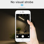 LED Desk Lamp 8W Folding Adjustable USB Charging Eye Protection Table Lamp, USB Charge Version(Black) - British D'sire