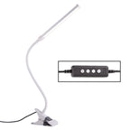 LED Desk Lamp 8W Folding Adjustable USB Charging Eye Protection Table Lamp, USB Charge Version(White) - British D'sire