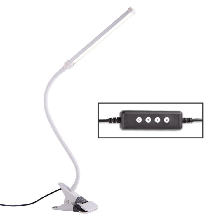 LED Desk Lamp 8W Folding Adjustable USB Charging Eye Protection Table Lamp, USB Charge Version(White) - British D'sire