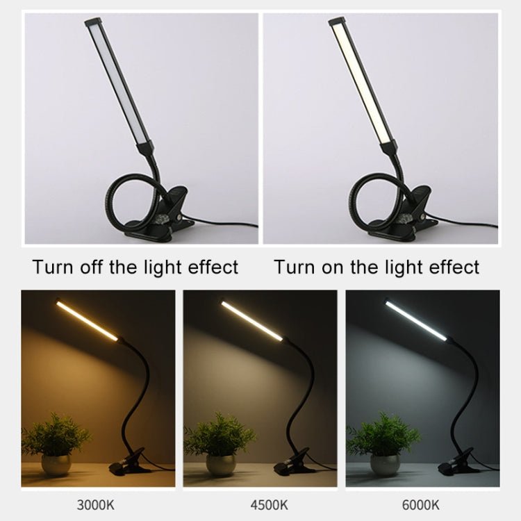 LED Desk Lamp 8W Folding Adjustable USB Charging Eye Protection Table Lamp, USB Charge Version(White) - British D'sire