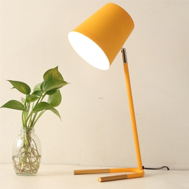 LED Eye - caring Table Lamp Modern Creative Minimalist Bedroom Bedside Lamp Student Study Table Lamp (Yellow) - British D'sire Main image