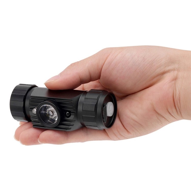 LED Induction Headlight USB Charging Outdoor Waterproof Strong Light Fishing Aluminum Flashlight Headlight (Headlight+2xBatteries) - British D'sire