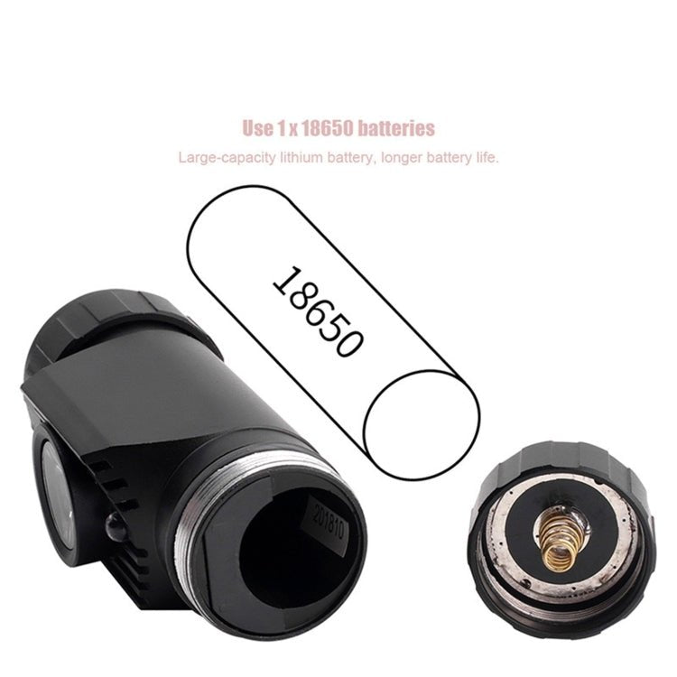 LED Induction Headlight USB Charging Outdoor Waterproof Strong Light Fishing Aluminum Flashlight Headlight (Headlight+2xBatteries) - British D'sire