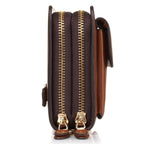 LEINASEN A82 Handbag Men Business Clips Long Big Capacity Casual Multi - Card Zipper(Brown) - British D'sire