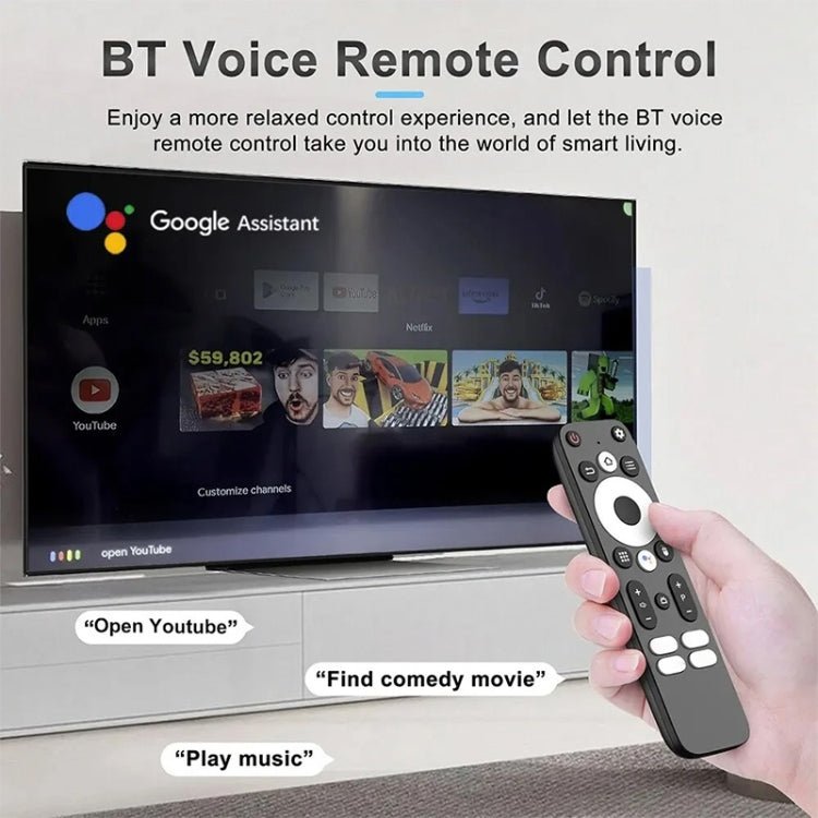 LEMFO DQ10 Allwinner H618 Quad Core ARM Cortex A53 8K HD Android TV Stick, RAM:2GB+16GB(UK Plug) - British D'sire