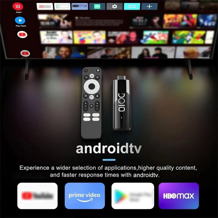 LEMFO DQ10 Allwinner H618 Quad Core ARM Cortex A53 8K HD Android TV Stick, RAM:2GB+16GB(UK Plug) - British D'sire