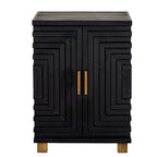 Lennox Black 2 Door Side Cupboard - Sideboards - British D'sire