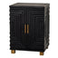 Lennox Black 2 Door Side Cupboard - Sideboards - British D'sire