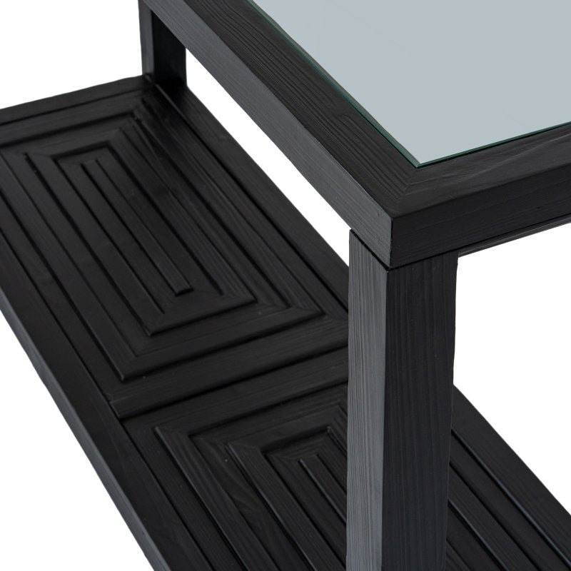 Lennox Black Console Table Home Decor Furniture - Tables - British D'sire