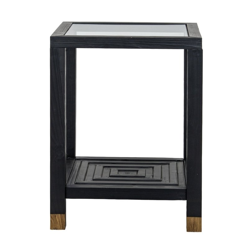 Lennox Black Side Table Home Decor Furniture - Tables - British D'sire