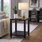 Lennox Black Side Table Home Decor Furniture - Tables - British D'sire