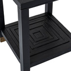 Lennox Black Side Table Home Decor Furniture - Tables - British D'sire
