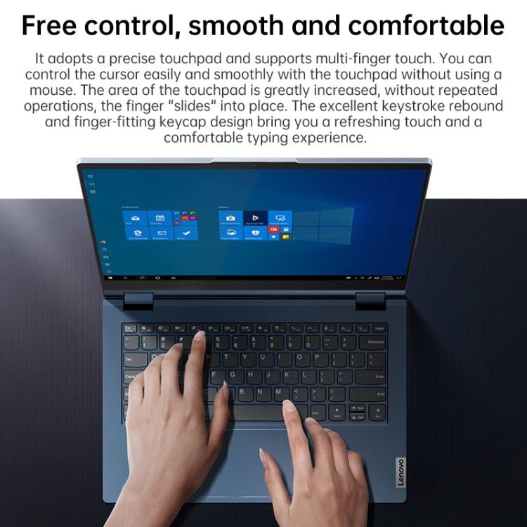 Lenovo ThinkBook 14s Yoga 1JCD Laptop, 14 inch, 16GB+512GB, Windows 10 Professional Edition, Intel Core i5 - 1135G7 Quad Core up to 4.2GHz, Support WiFi 6 & Bluetooth & HDMI, US Plug (Blue) - British D'sire