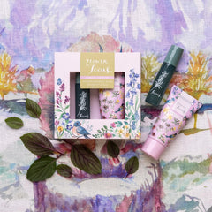 Heathcote & Ivory Flower of Focus Supercharge Duo | 30ml Hand Cream & 10ml Perfume Gel | Cruelty Free & Vegan Friendly | Travel Friendly Sizes Gifts