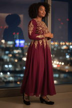 Lichido - Black/Gold strap shoe - Low Heel - British D'sire