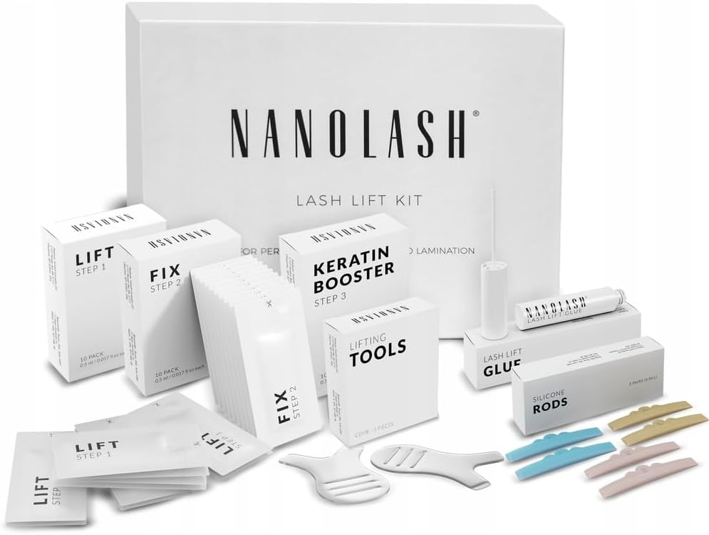 Nanolash Lash Lift Kit - professional eyelash lifting kit, DIY kit for eyelash lifting at home and in the salon, DIY eyelash lamination, lash curling kit Main image