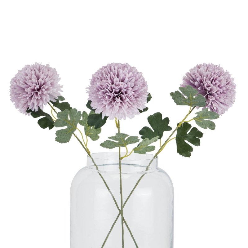 Light Purple Chrysanthemum Artificial Flower Stem Secondary image