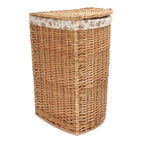 Light Steamed Corner Garden Rose Lined Laundry Baskets - Laundry Baskets - British D'sire