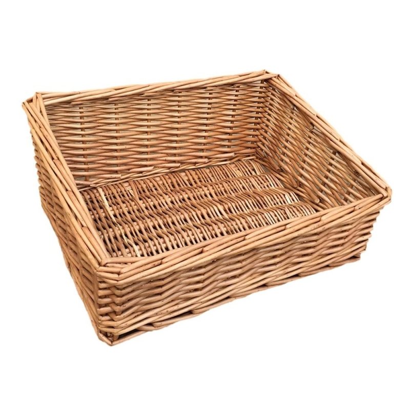 Light Steamed Wicker Display Tray - Serving Tray - British D'sire Main image